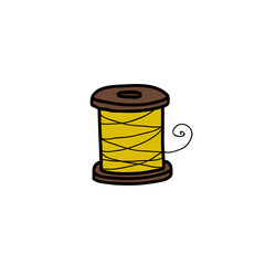 coil of thread doodle icon