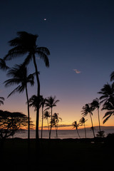 Obraz premium Sunset Over Kihei Beach
