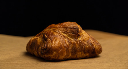 Freshly baked French croissant - fresh from the oven - food photography