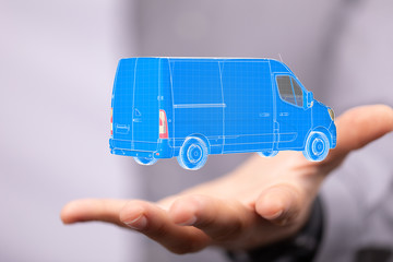 logistics and delivery concept digital  3d.