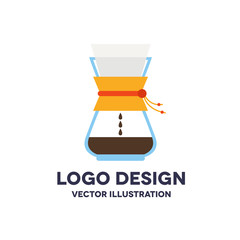 alternative coffee maker, device for brewing coffee vector icon