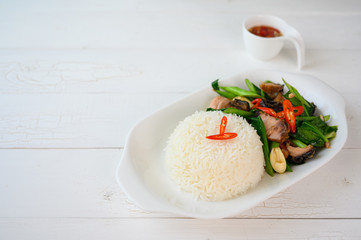 Stir Fried Chinese Kale with Salted