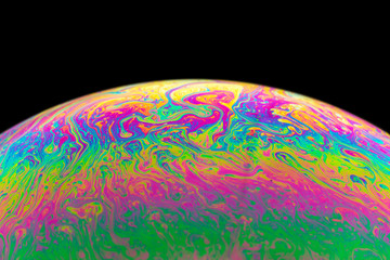 Soap bubble - abstract and colourful pattern