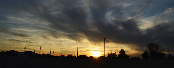 sunset, sky, sun, clouds, sunrise, nature, cloud, landscape, evening, night, dusk, river, beautiful, light, blue,