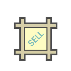 Land for sell vector icon design.