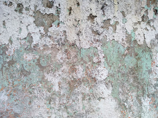 Dirty and Old cement wall texture background. Grunge background with peeling paint. Wall texture can be used as a wall frame and wall background.