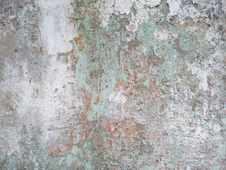 Dirty and Old cement wall texture background. Grunge background with peeling paint. Wall texture can be used as a wall frame and wall background.