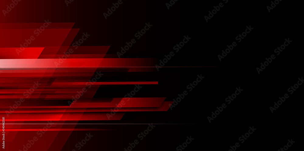 Fototapete abstract speed movement pattern with shiny glowing blurred line shape, gradient color. vector design
