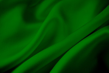 絹の布地　緑色