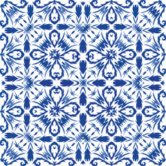 Ornamental azulejo portugal tiles decor.