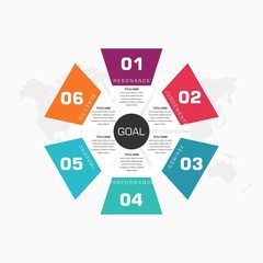 Obraz premium Corporate Business Infographic Element Premium Vector