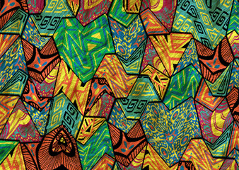abstract geometric pattern with fabric texture