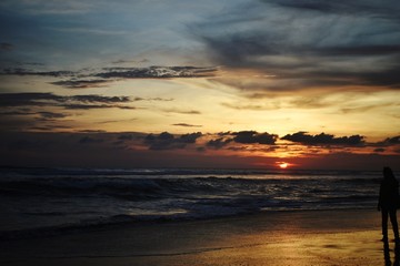 Obraz premium sunset on the beach
