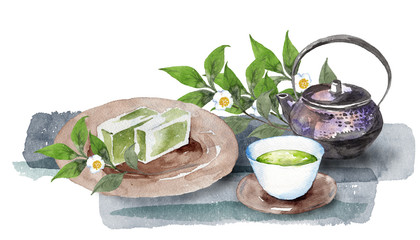 日本茶と和菓子