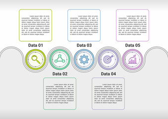 Infographic business marketing concept design template workflow layout  vector
