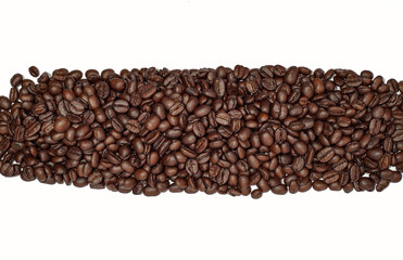
Arabica coffee beans, isolated on a white background