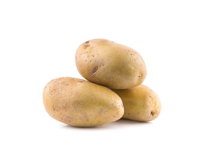 potatoes an isolated on white background