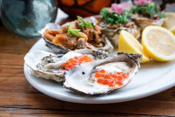 Oysters On Half Shell