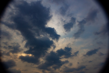 blue sky with clouds