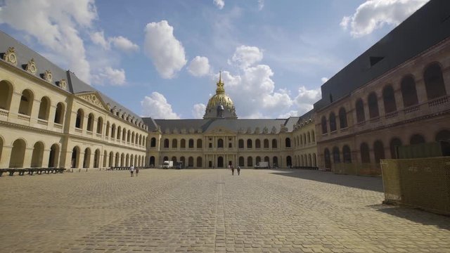 Les Invalides courtyard, Summer, daytime, Paris, France, 4K