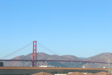 Fototapeta premium Golden gate panoramica