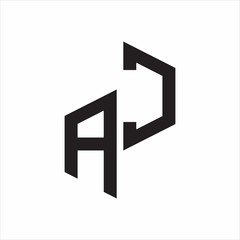 AC Initial Letters logo monogram with up to down style