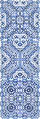 Portuguese ornamental azulejo ceramic.