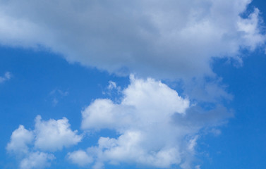 Blue sky and cloud for background or wallpaper.