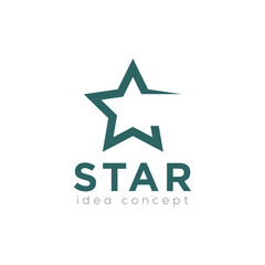 Obraz premium Star Logo, Creative Concept Template Vector
