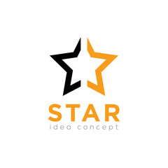 Star Logo, Creative Concept Template Vector