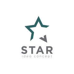 Star Logo, Creative Concept Template Vector