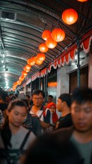the atmosphere of the Chinese New Year festival in Yogyakarta