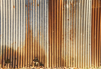 Obraz premium old rusty galvanized , Background and texture of rust iron,Vintage color style.