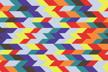 Abstract image of random cut line colorful color for background.