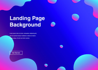 Dynamic shapes composition for landing page