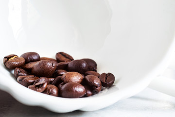 Mature coffee beans for making an invigorating drink.