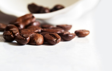 Mature coffee beans for making an invigorating drink.