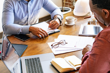 People working in an office