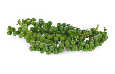 Green Pepper on white background