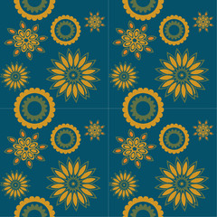 Abstract seamless colorful pattern exotic shapes backgrounds