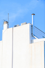 Abstract architectural image. The town of Guardamar del Segura. Alicante province. Spain