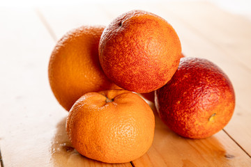 fruits on the wooden table