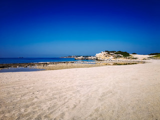 Sandy beach somewhere in Greece