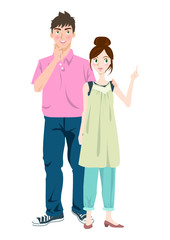Fototapeta premium 若い夫婦