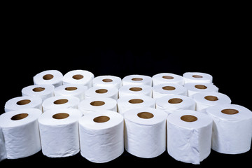 Rolls of Toilet Paper for the Stock-up on the pandemic of Covid19