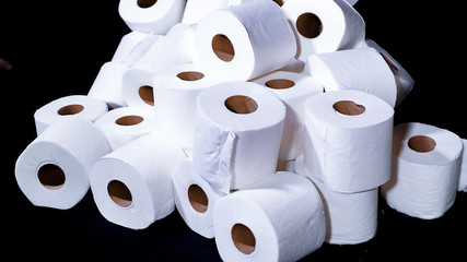 Rolls of Toilet Paper for the Stock-up on the pandemic of Covid19