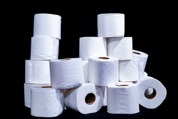 Rolls of Toilet Paper for the Stock-up on the pandemic of Covid19