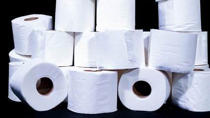 Rolls of Toilet Paper for the Stock-up on the pandemic of Covid19