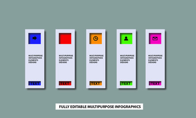Multipurpose Vector infographic template 