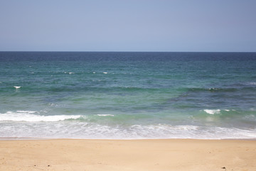 Fototapeta na wymiar Clear Blue Sky at the Beach